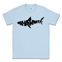 Dusty Blue shark week Classic Tee - artisFamous
