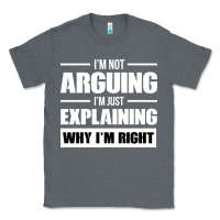 Charcoal Heather I'M NOT ARGUING I'M JUST EXPLAINING WHY I'M RIGHT FUNNY Classic Tee - artisFamous