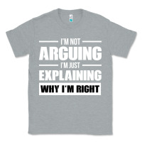 Heather Grey I'M NOT ARGUING I'M JUST EXPLAINING WHY I'M RIGHT FUNNY Classic Tee - artisFamous