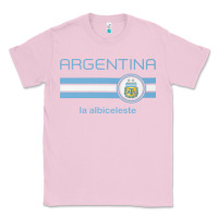 Bubblegum Pink soccer argentina jersey argentinian football la albiceleste Classic Tee - artisFamous