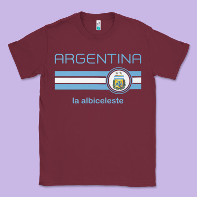 Soccer Argentina Jersey Argentinian Football La Albiceleste Classic Tee Designed By Artisfamous