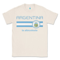 Natural soccer argentina jersey argentinian football la albiceleste Classic Tee - artisFamous