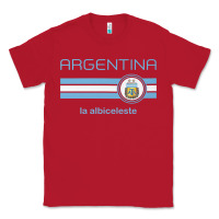Red soccer argentina jersey argentinian football la albiceleste Classic Tee - artisFamous