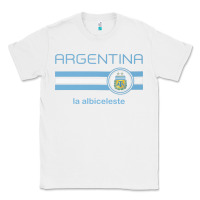 White soccer argentina jersey argentinian football la albiceleste Classic Tee - artisFamous