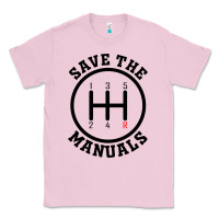 Bubblegum Pink save the manuals (black) Classic Tee - artisFamous