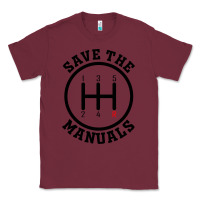 Burgundy save the manuals (black) Classic Tee - artisFamous