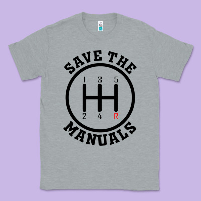 Save The Manuals (black) Classic Tee Designed By Artisfamous