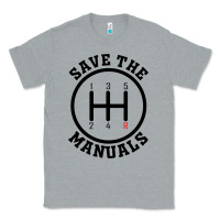 Heather Grey save the manuals (black) Classic Tee - artisFamous