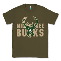 Army Green Milkwaukee Bucks Classic Tee - artisFamous