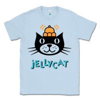 Dusty Blue jelly cat Classic Tee - artisFamous