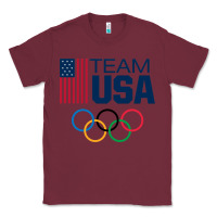 Burgundy usa team Classic Tee - artisFamous