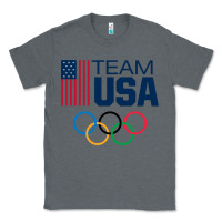 Charcoal Heather usa team Classic Tee - artisFamous