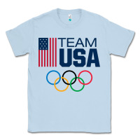 Dusty Blue usa team Classic Tee - artisFamous