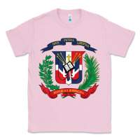 Bubblegum Pink dominican republic flag national emblem republica dominicana t shirt Classic Tee - artisFamous