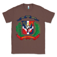 Chestnut dominican republic flag national emblem republica dominicana t shirt Classic Tee - artisFamous