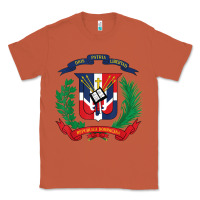 Copper dominican republic flag national emblem republica dominicana t shirt Classic Tee - artisFamous