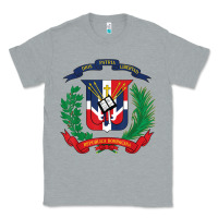 Heather Grey dominican republic flag national emblem republica dominicana t shirt Classic Tee - artisFamous