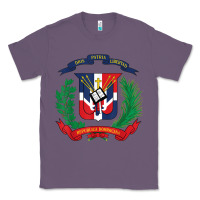 Lavender dominican republic flag national emblem republica dominicana t shirt Classic Tee - artisFamous