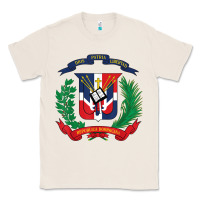 Natural dominican republic flag national emblem republica dominicana t shirt Classic Tee - artisFamous