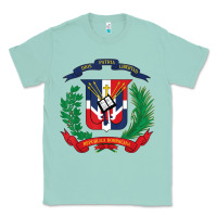 Seafoam dominican republic flag national emblem republica dominicana t shirt Classic Tee - artisFamous