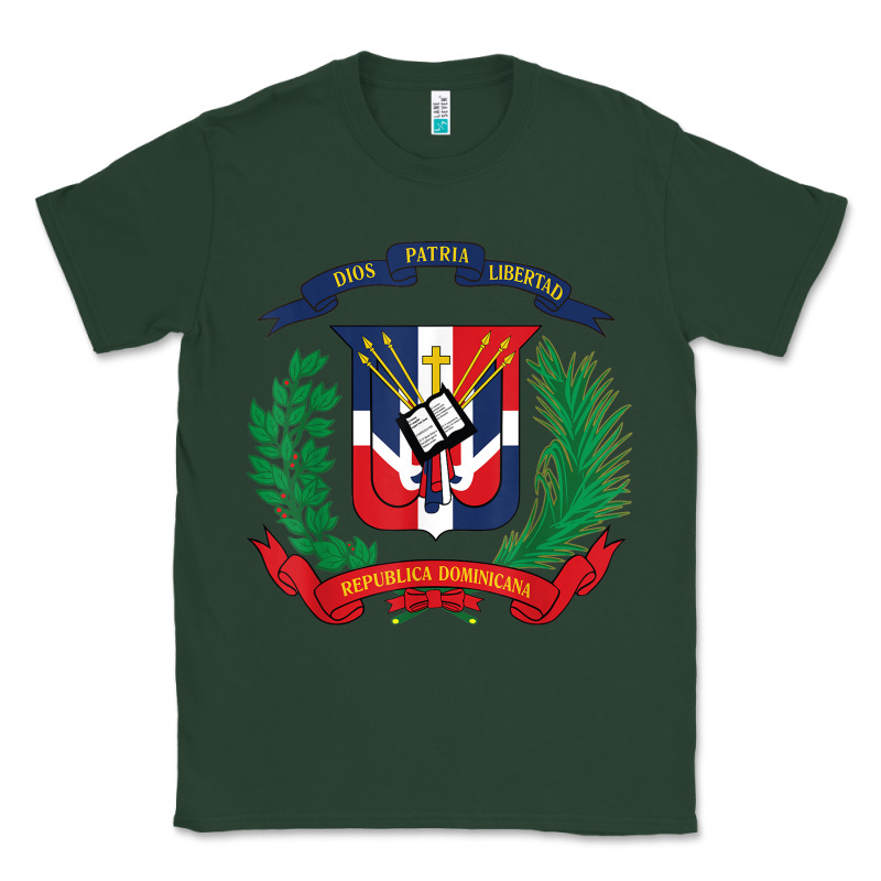 Dominican Republic Flag National Emblem Republica Dominicana T Shirt Classic Tee by artisFamous | Teevron