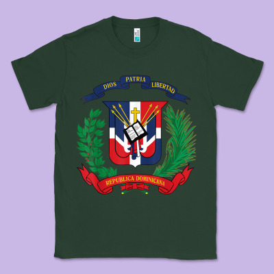 Dominican Republic Flag National Emblem Republica Dominicana T Shirt Classic Tee Designed By Artisfamous