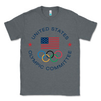 Charcoal Heather Olympic Rings Classic Tee - artisFamous