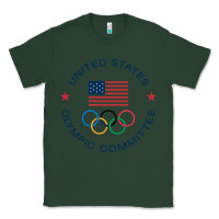 Sports Green Olympic Rings Classic Tee - artisFamous