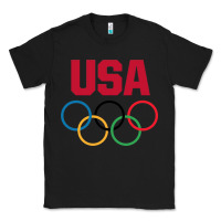 Black Olympic Rings Classic Tee - artisFamous