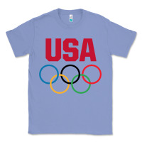 Colony Blue Olympic Rings Classic Tee - artisFamous