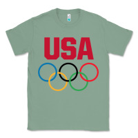 Sage Olympic Rings Classic Tee - artisFamous