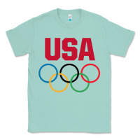 Seafoam Olympic Rings Classic Tee - artisFamous