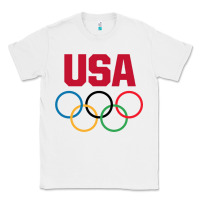 White Olympic Rings Classic Tee - artisFamous