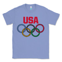 Colony Blue Olympic Rings Classic Tee - artisFamous