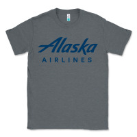 Charcoal Heather Alaska Airlines Classic Tee - artisFamous
