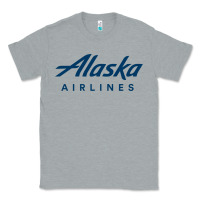 Heather Grey Alaska Airlines Classic Tee - artisFamous