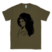 Army Green Amy Winehouse Classic Tee - artisFamous