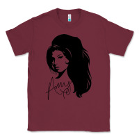Burgundy Amy Winehouse Classic Tee - artisFamous