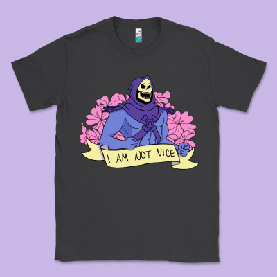 Vintage Skeletor ı Am Not Nice Classic Tee Designed By Artisfamous