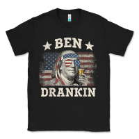 Black Ben Drankin 4th of July Patriotic Funny T-Shirt Classic Tee - artisFamous