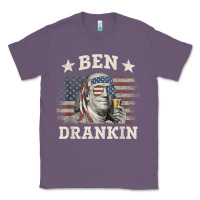 Lavender Ben Drankin 4th of July Patriotic Funny T-Shirt Classic Tee - artisFamous
