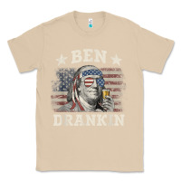 Mushroom Ben Drankin 4th of July Patriotic Funny T-Shirt Classic Tee - artisFamous
