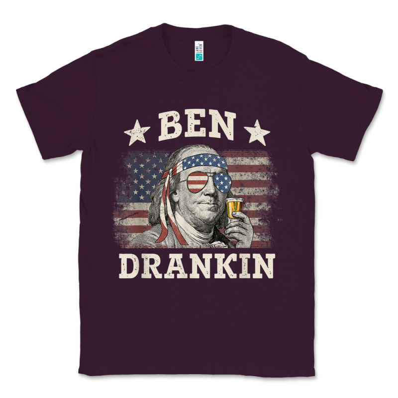Ben Drankin 4th Of July Patriotic Funny T-shirt Classic Tee by artisFamous | Teevron