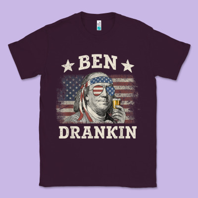 Ben Drankin 4th Of July Patriotic Funny T-shirt Classic Tee Designed By Artisfamous