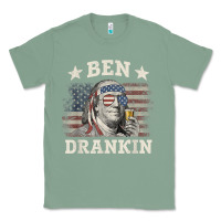 Sage Ben Drankin 4th of July Patriotic Funny T-Shirt Classic Tee - artisFamous