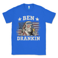 True Royal Ben Drankin 4th of July Patriotic Funny T-Shirt Classic Tee - artisFamous