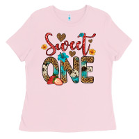 Bubblegum Pink sweet one strawberry Ladies Tee - Artiststas