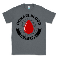 Charcoal Heather donate blood save lives blood donor Classic Tee - artisFamous