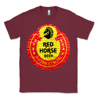 Burgundy red horse Classic Tee - artisFamous