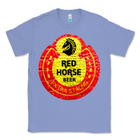 Colony Blue red horse Classic Tee - artisFamous
